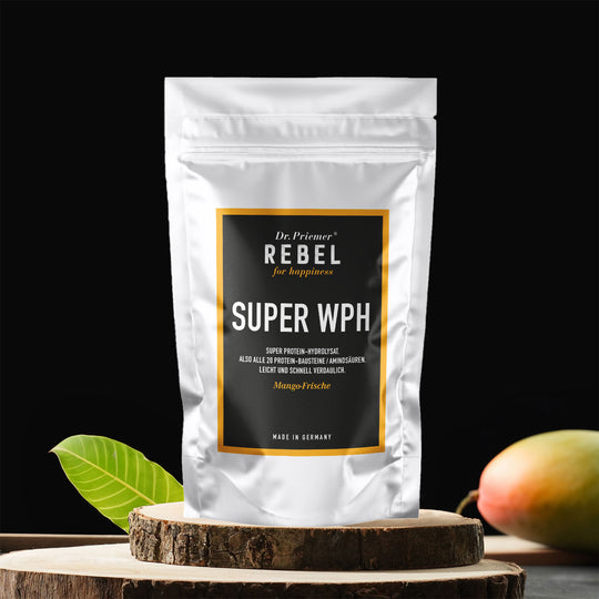 Super-WPH Mango-Fresh "STRONG extra sweet" – Hydrolyzed Whey Protein from Dr. Priemer® 500g