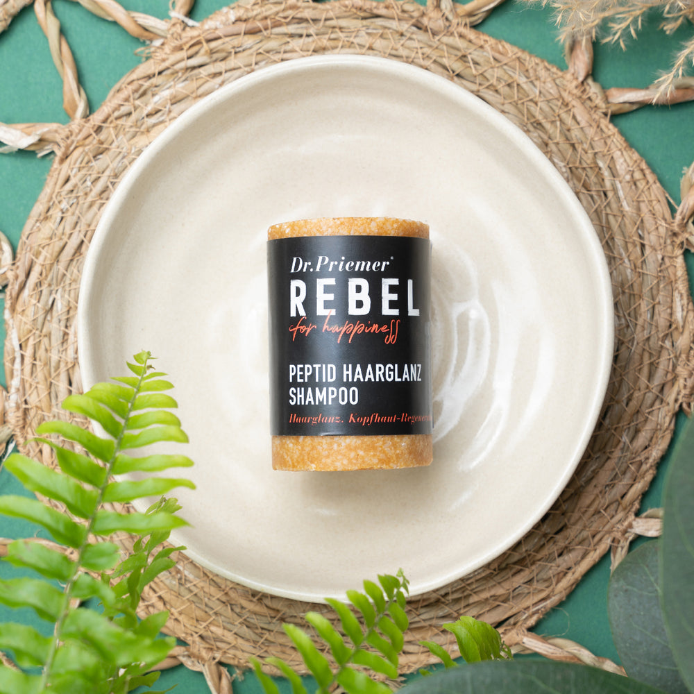 Hair shine shampoo bars with plenty of peptides from Dr. Priemer® 2x60g