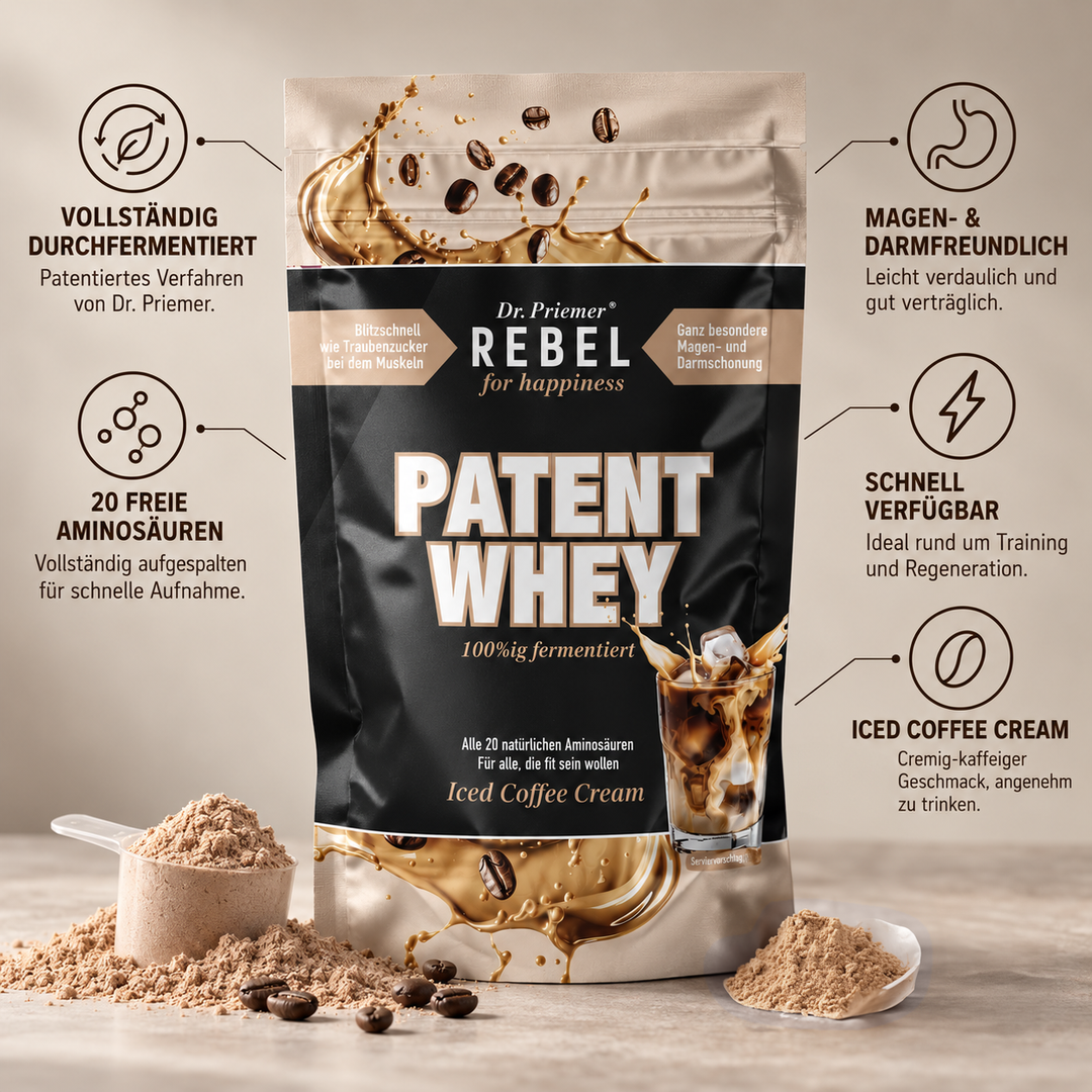 Patent Whey Iced Coffee Cream von Dr. Priemer®