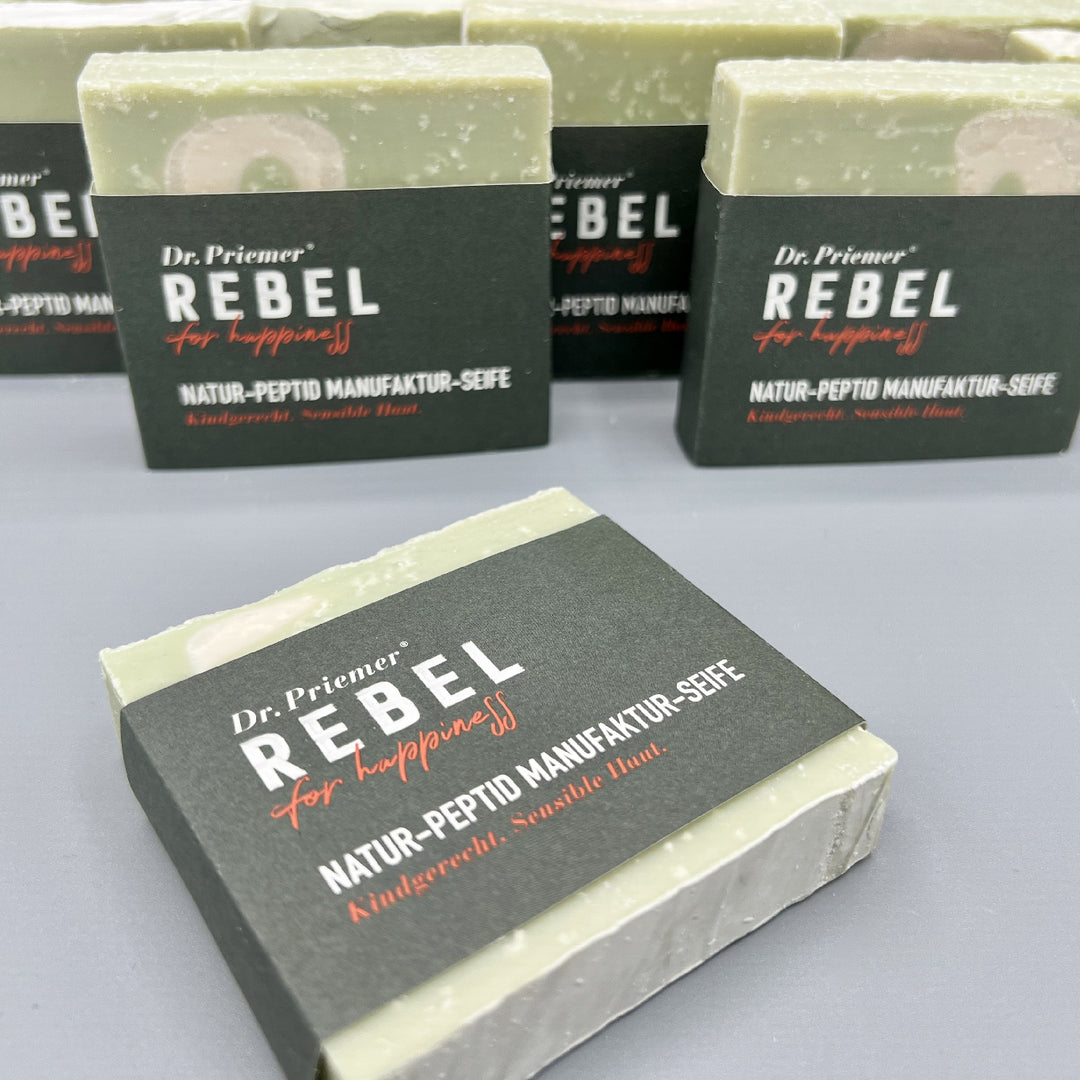 "MINT" Manufaktur Hautmilch-Seife mit reichlich Peptiden von Dr. Priemer® 120g